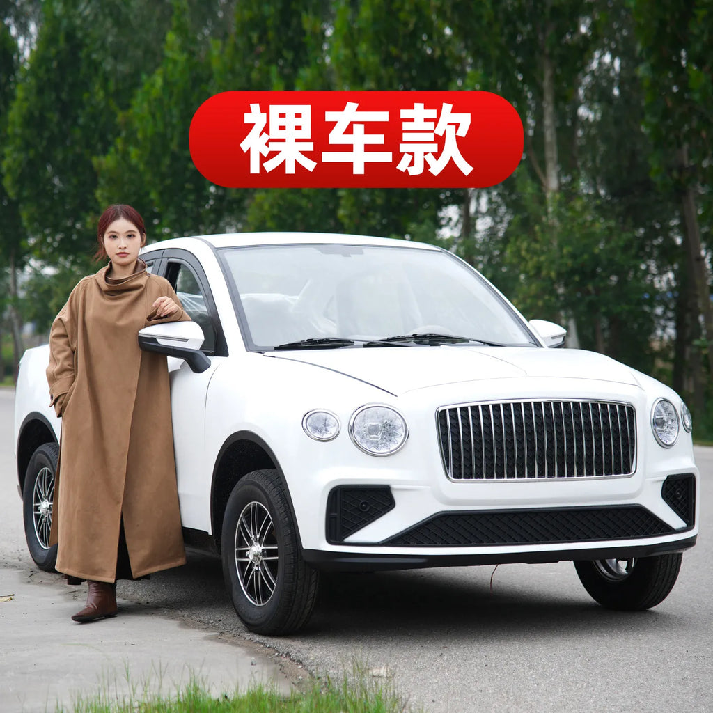 Electric four-wheeled vehicles, petrol and electricity, household new energy cars, children's scooters, old man fun, 2025 new