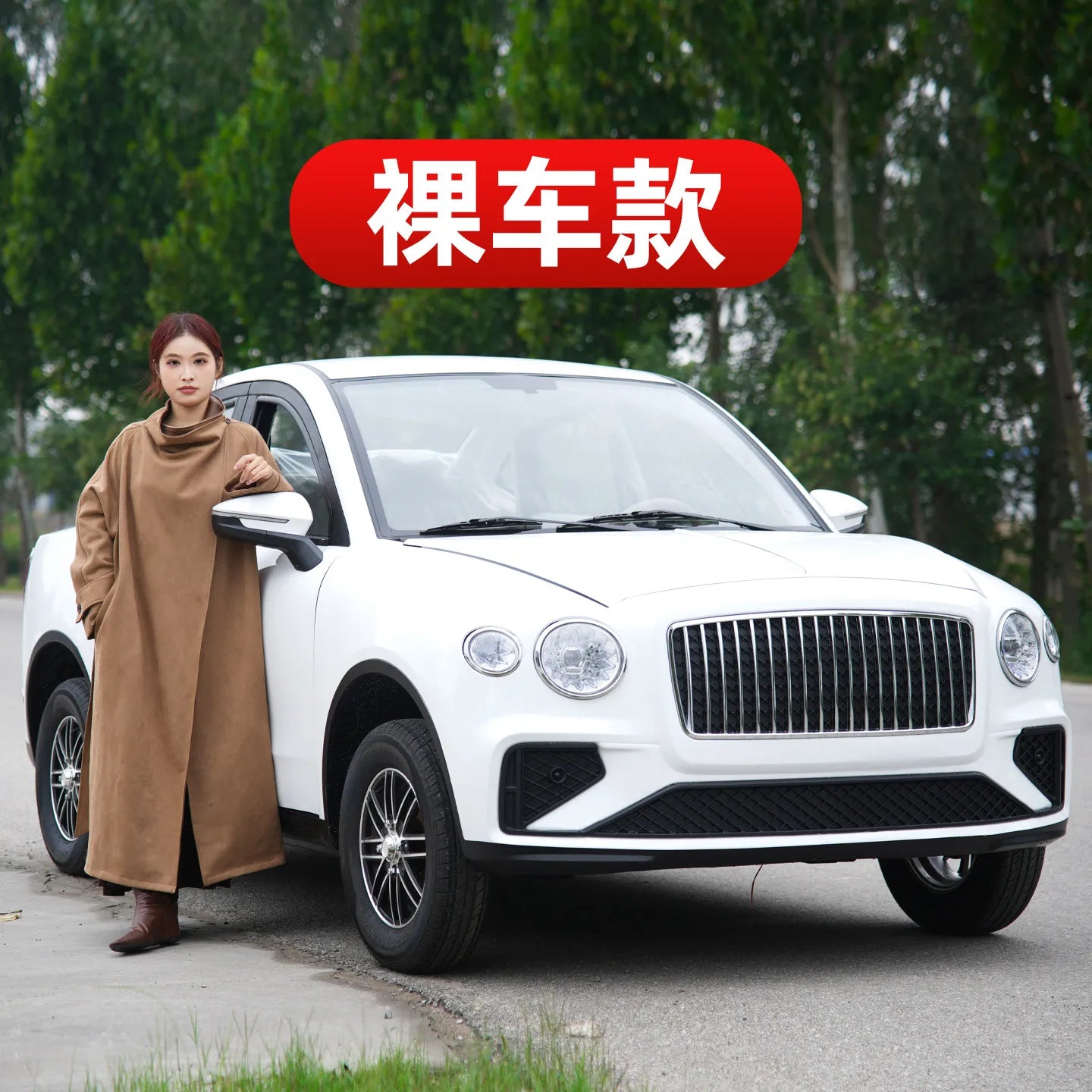 Electric four-wheeled vehicles, petrol and electricity, household new energy cars, children's scooters, old man fun, 2025 new