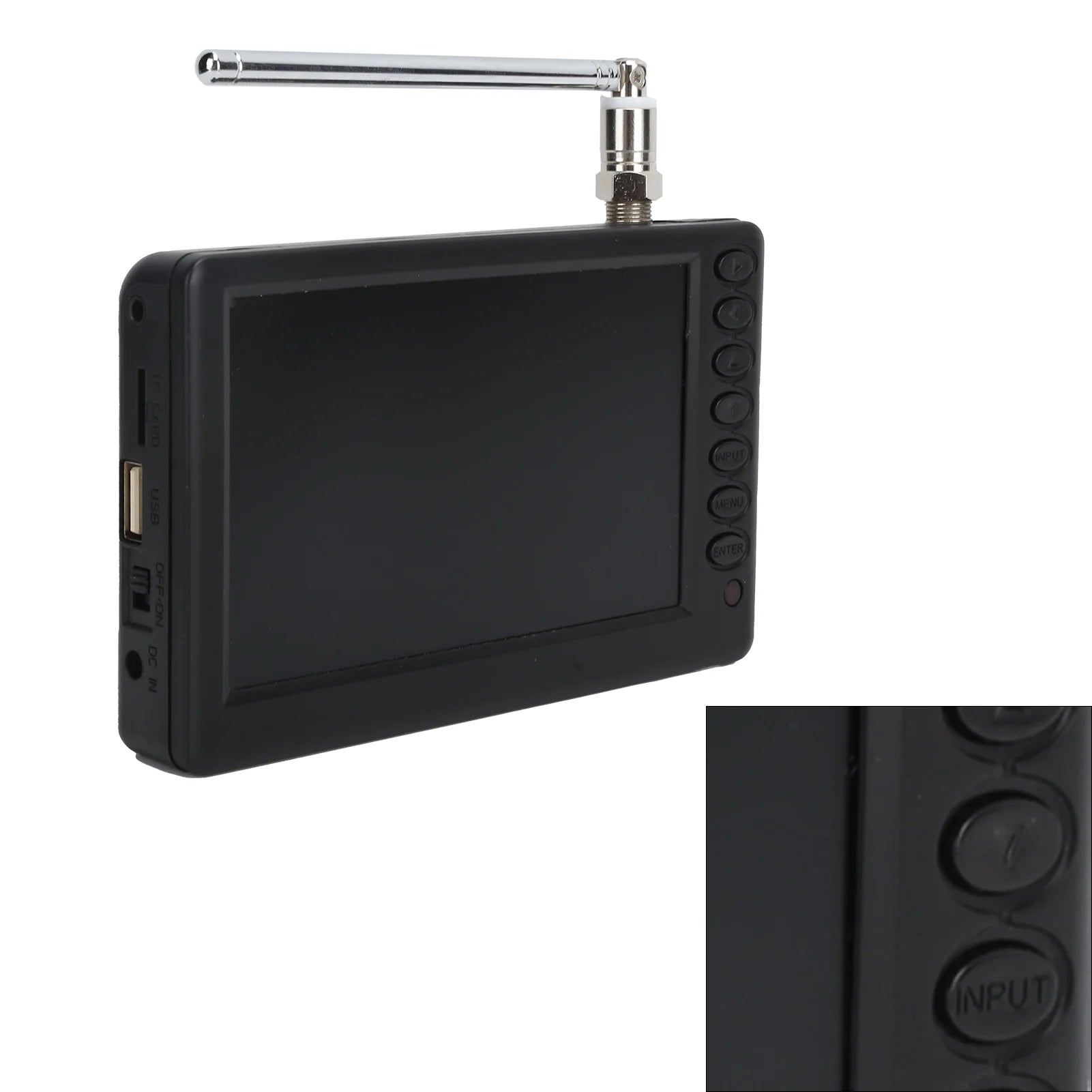 LEADSTAR 5 In TV Digital Television Portable Digital TV for Car Camping Kitchen EU Plug 110-220V