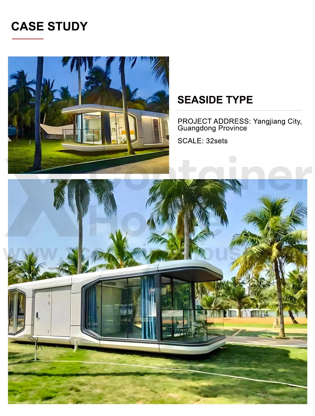 Leak Proof Luxury Prefabricated House Hot Insulation CE Approved High Quality Prefab Capsule House Space Capsule Home Modular