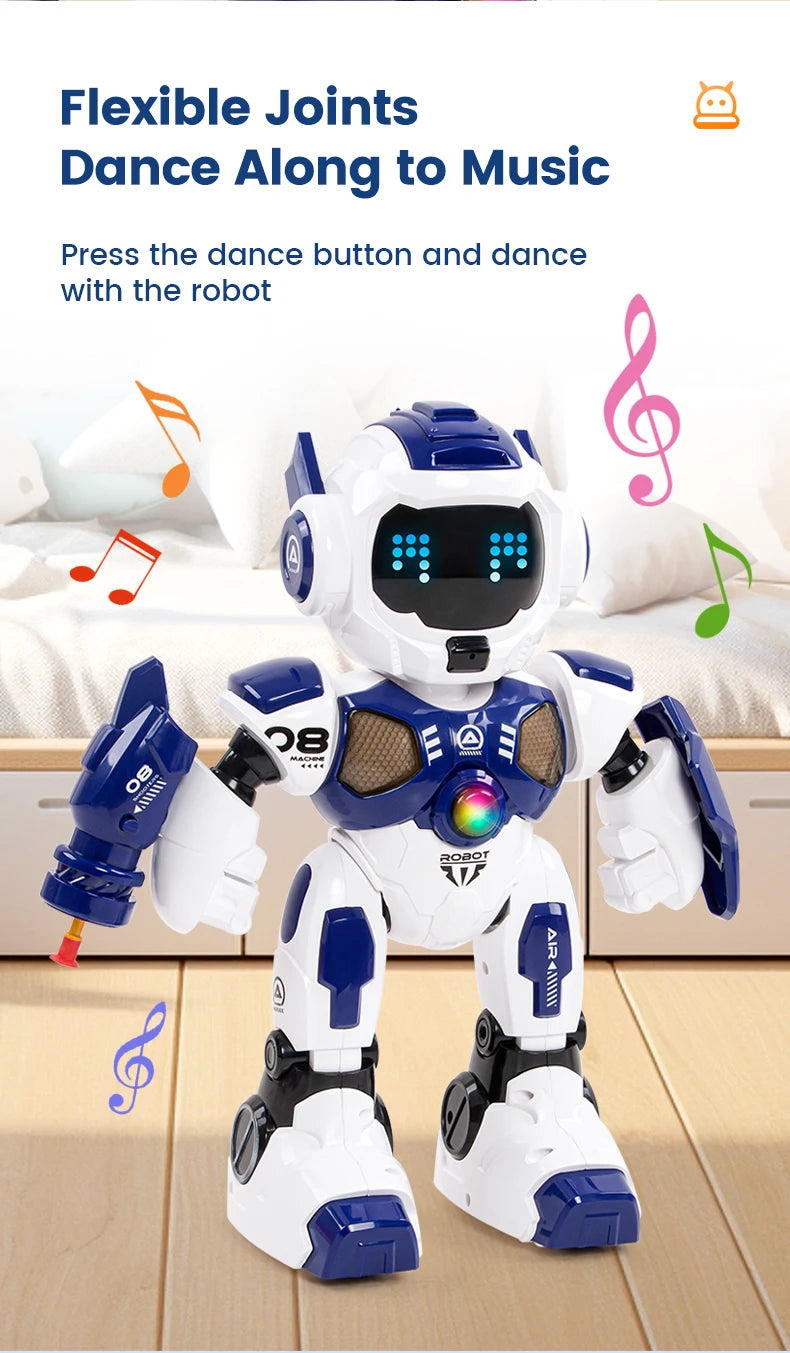 JHD For 2025 New JJRC R35 RC Robot Intelligent Programming Induction Interactive Remote Control Robot Electric Robot Model
