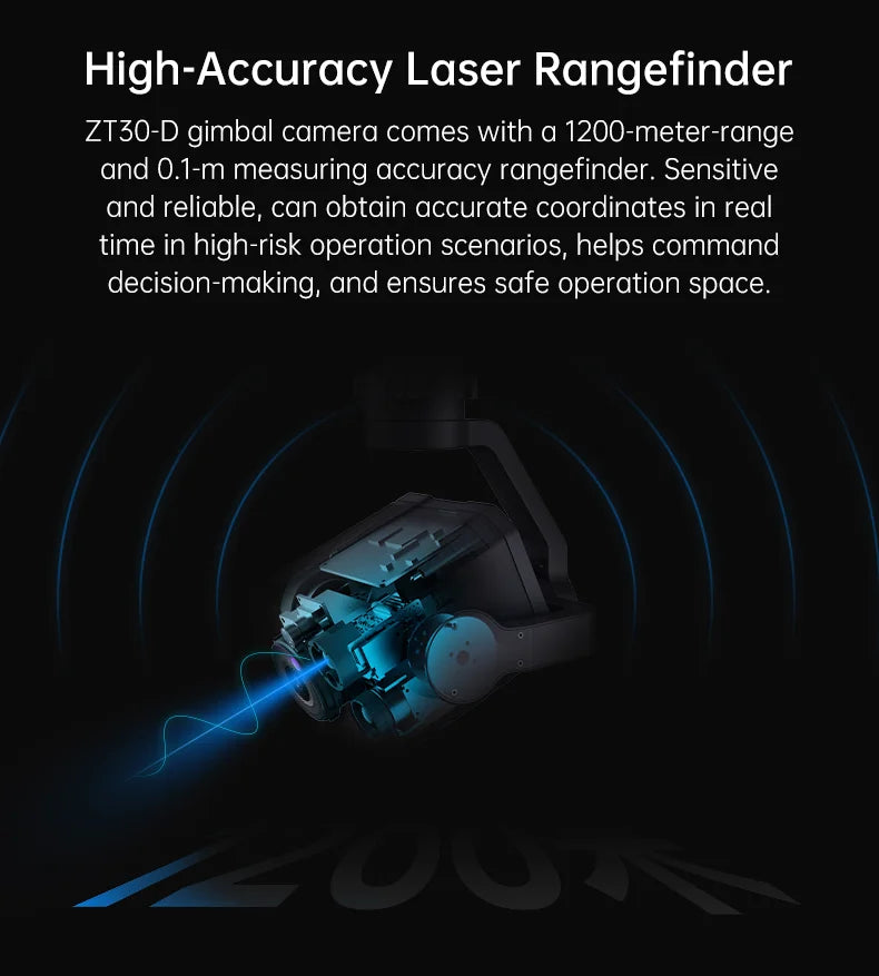 SIYI ZT30 AI 180x Quad-Light Pod Hybrid Light Varying Wide-Angle PTZ Mapping Four Sensors UAVs UGVs Drone Accessories DIY Camera