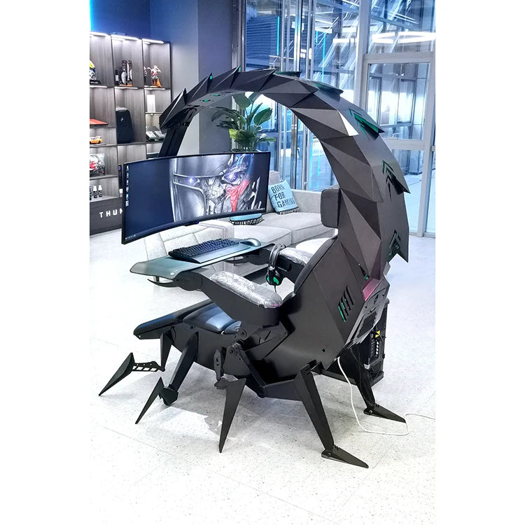 Hot Luxury Home Office Furniture Zero Gravity Wholesale Computer Cluvens Gaming Chair Scorpion Chair for 3 or 5 Monitors