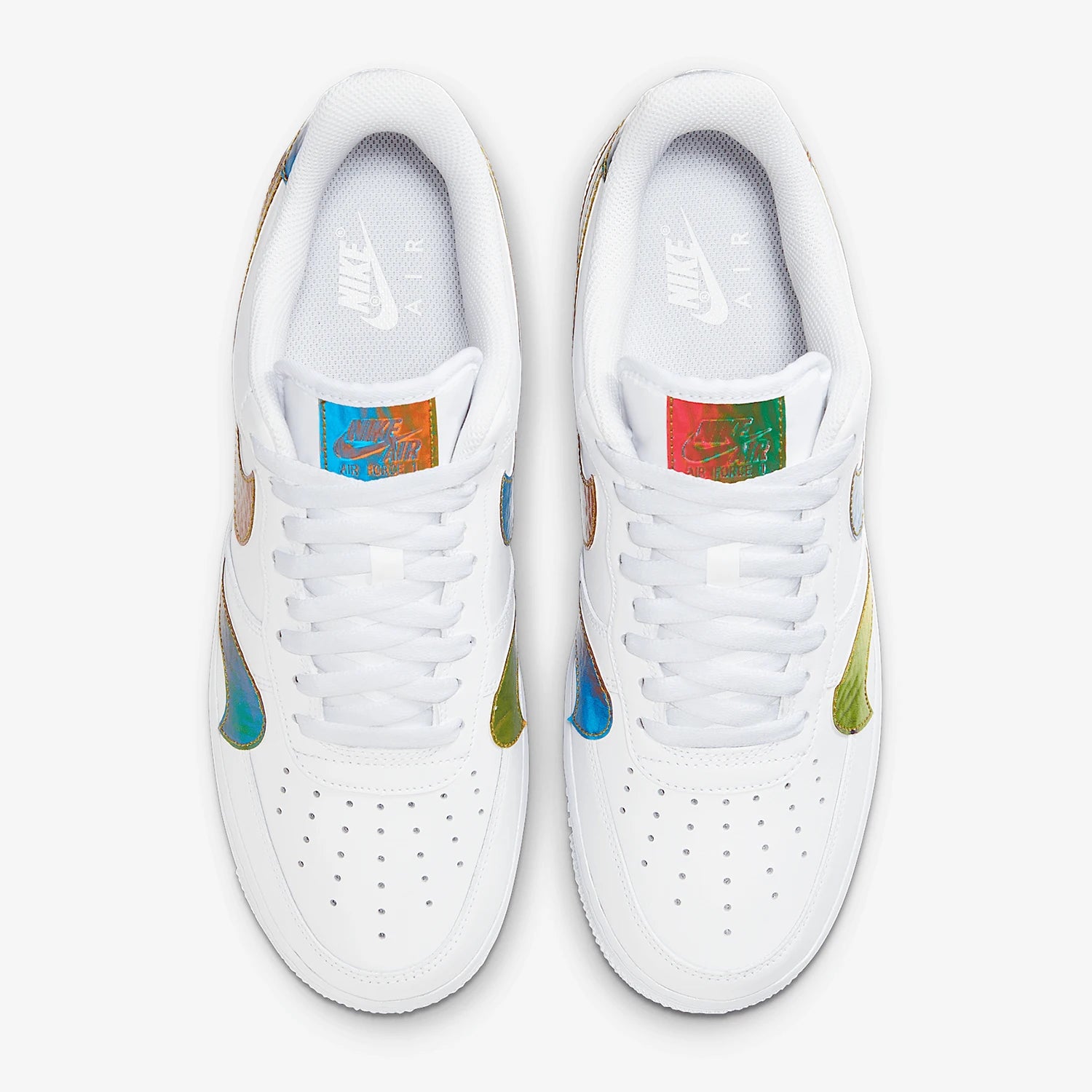 Nike genuine AF1 Air Force One colorful laser inverted hook men's sports board shoes CK7214-101