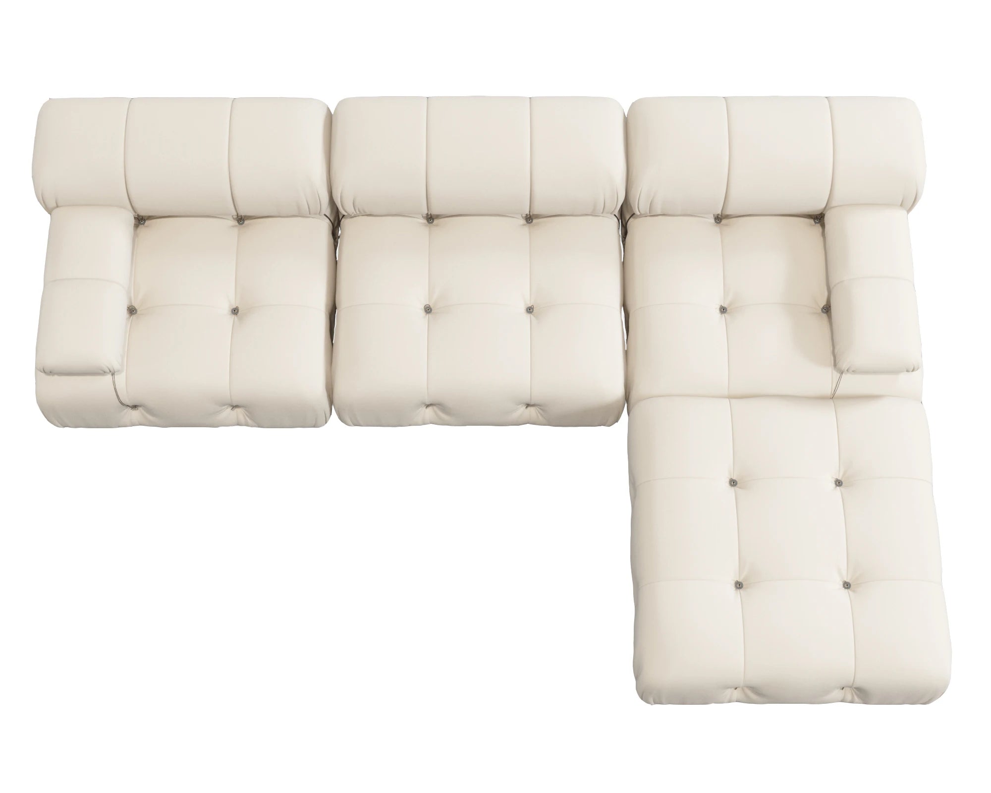 Sdorens Sectional Sofa Living Room Sofas L-Shaped Velvet Couch with Reversible Ottoman Convertible Modern Design Couch Sofa