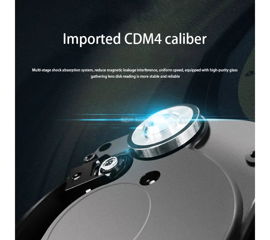 Denafrips AVATAR Lossless Music Top Opening CD Player Turntable, CDM4 Movement,AES/EBU/RCA/BNC/PCM/I2S,16bits/44.1,88.352.8k