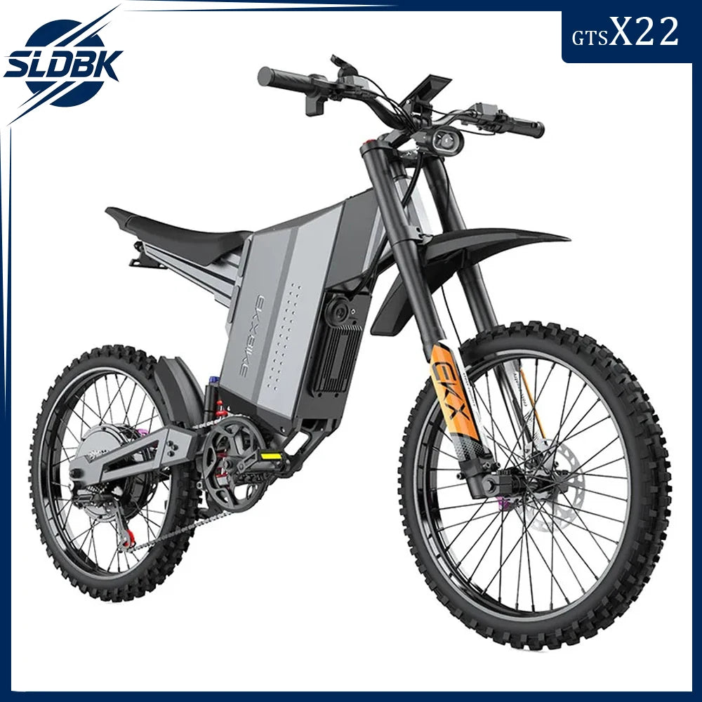 SLDBK GTS X22 Off-Road Electric Bike 85Kmh 8000W Brushless Motor E-bike 72V30AH Lithium Battery Ebike Adult Electric Motorcycle