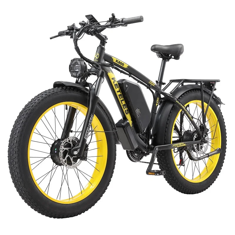 Drop Shipping US Warehouse for K800 26" Dual Brushless Motor 2000W 23AH Battery Mountain Bike Fat Tire Electric Bicycle