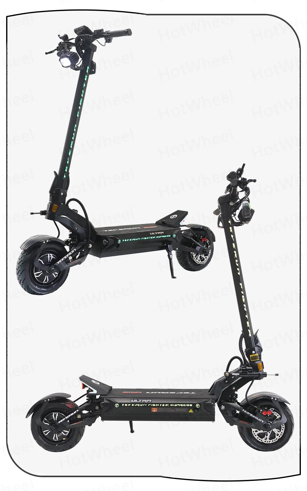 TEVERUN For Supreme Ultra V4 4000W 2000W*2 Dual Motor 72V 60Ah Battery 11inch Tire 4inch Display PKE Four-Piston Brake System