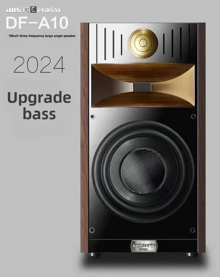 DF-A10 180W 10 Inch Fever Passive Bookshelf HiFi Speaker Two-Way Professional Audio Monitor Speakers High Power Speaker