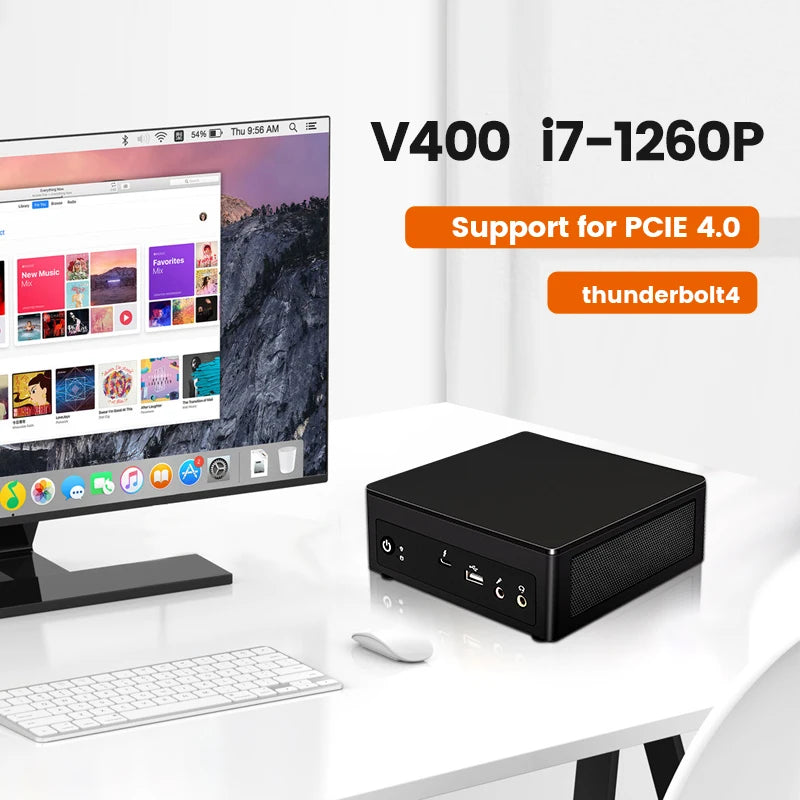 Topton Cheap Mini PC I7 1260P 1165G7 I5 1240P 1135G7 Mini Gaming Desktop 2*DDR4 NVMe SSD 2*HD-MI2.0 DP 8K NUC Computer HD HTPC