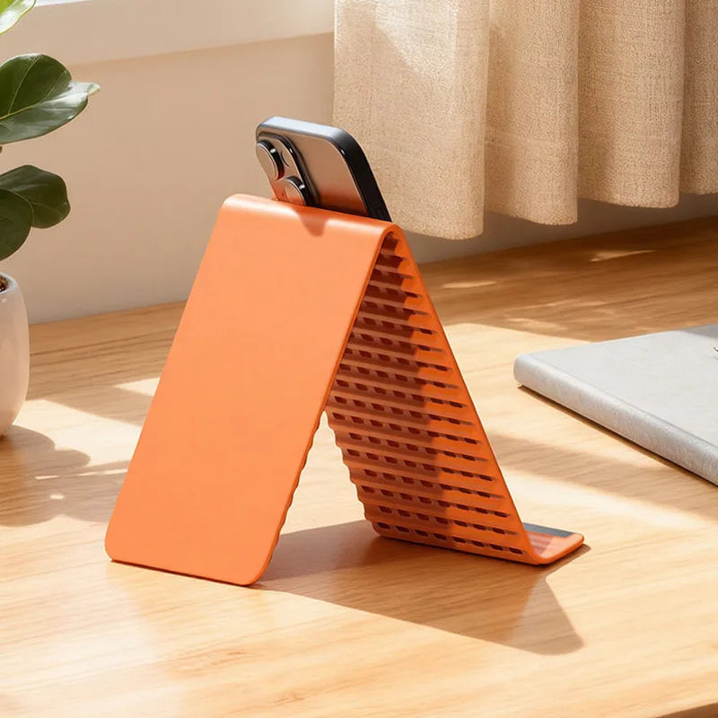 Flexible Silicone Mobile Phone Flat Bracket Universal Folding Portable Lazy Support Multifunctional Desktop Deformation Support