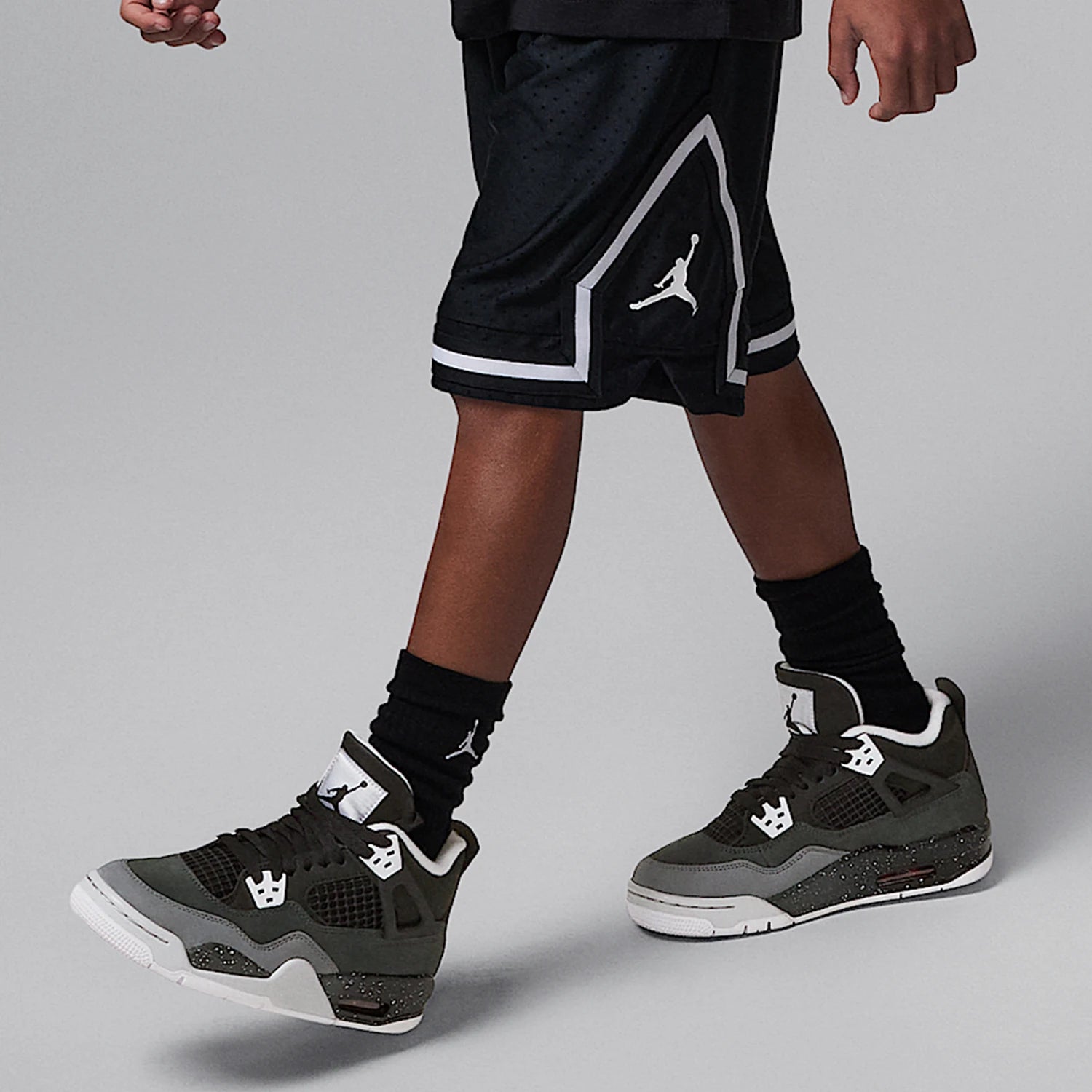 Nike genuine Air Jordan 4 GS women's large children's shock-absorbing sports shoes FQ8213-002
