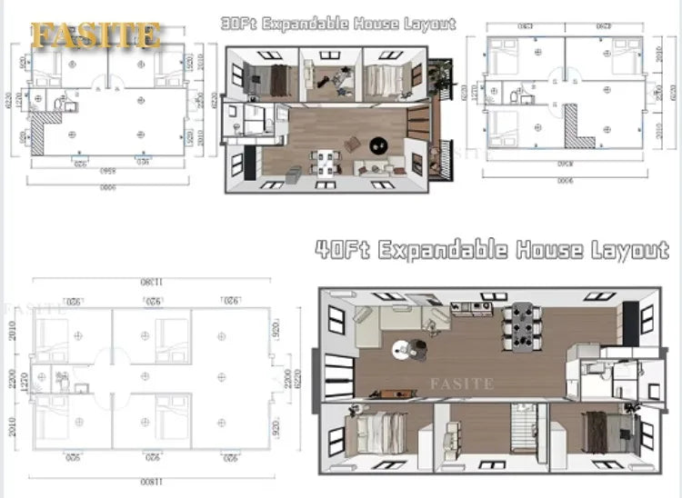 20ft 40ft 2 3 Bedroom Prefab Shipping Container Homes Prebuilt Container House Eco Friendly Solar Powered Compact Customizable