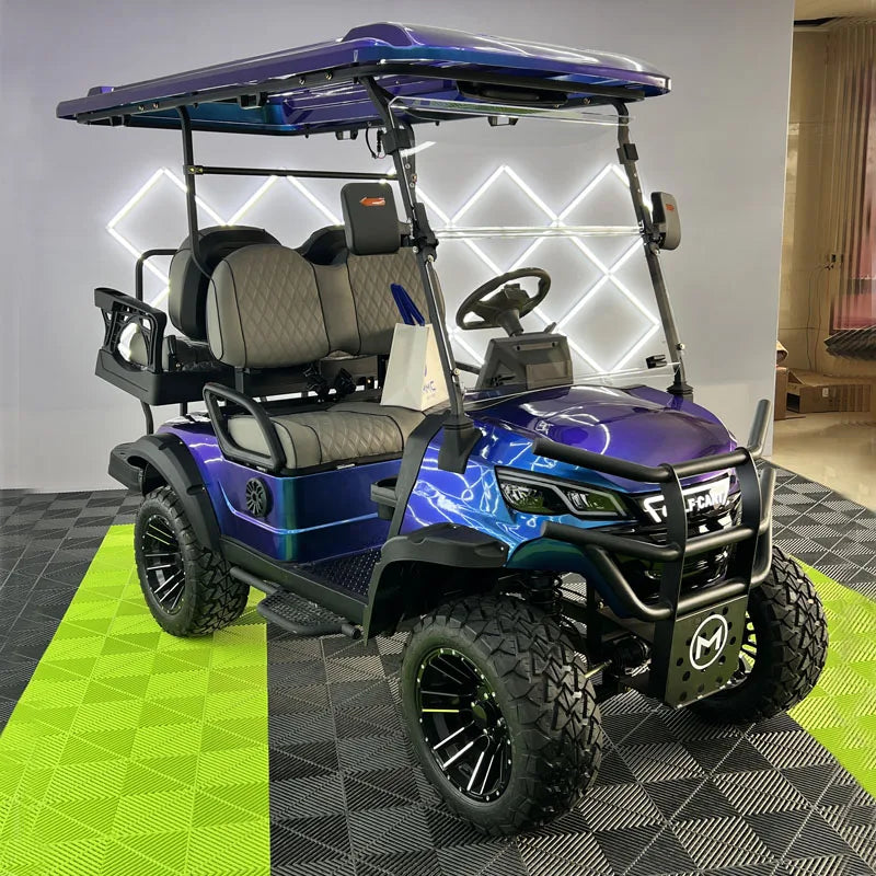 Wholesale Classic Luxury Off-road 2 4 6 8 Seat Custom Adult Street Legal 4×4 Luxury Golf Cart 60V Lithium Ion Battery 4WD