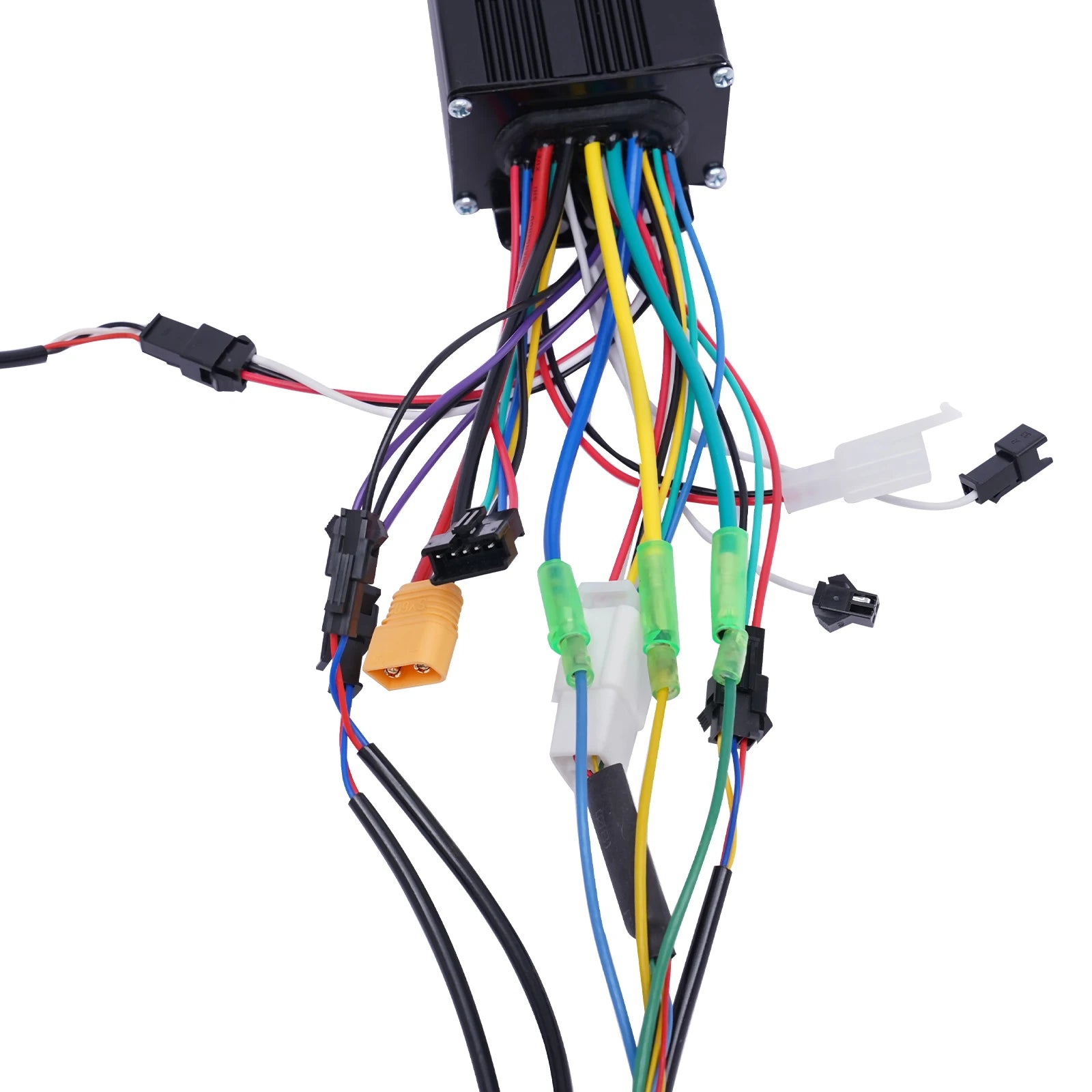36V 500W Electric Bike Conversion Kit with LCD Display PAS Brake Levers Complete E-Bike Kit for 27.5"/700C Front Wheel