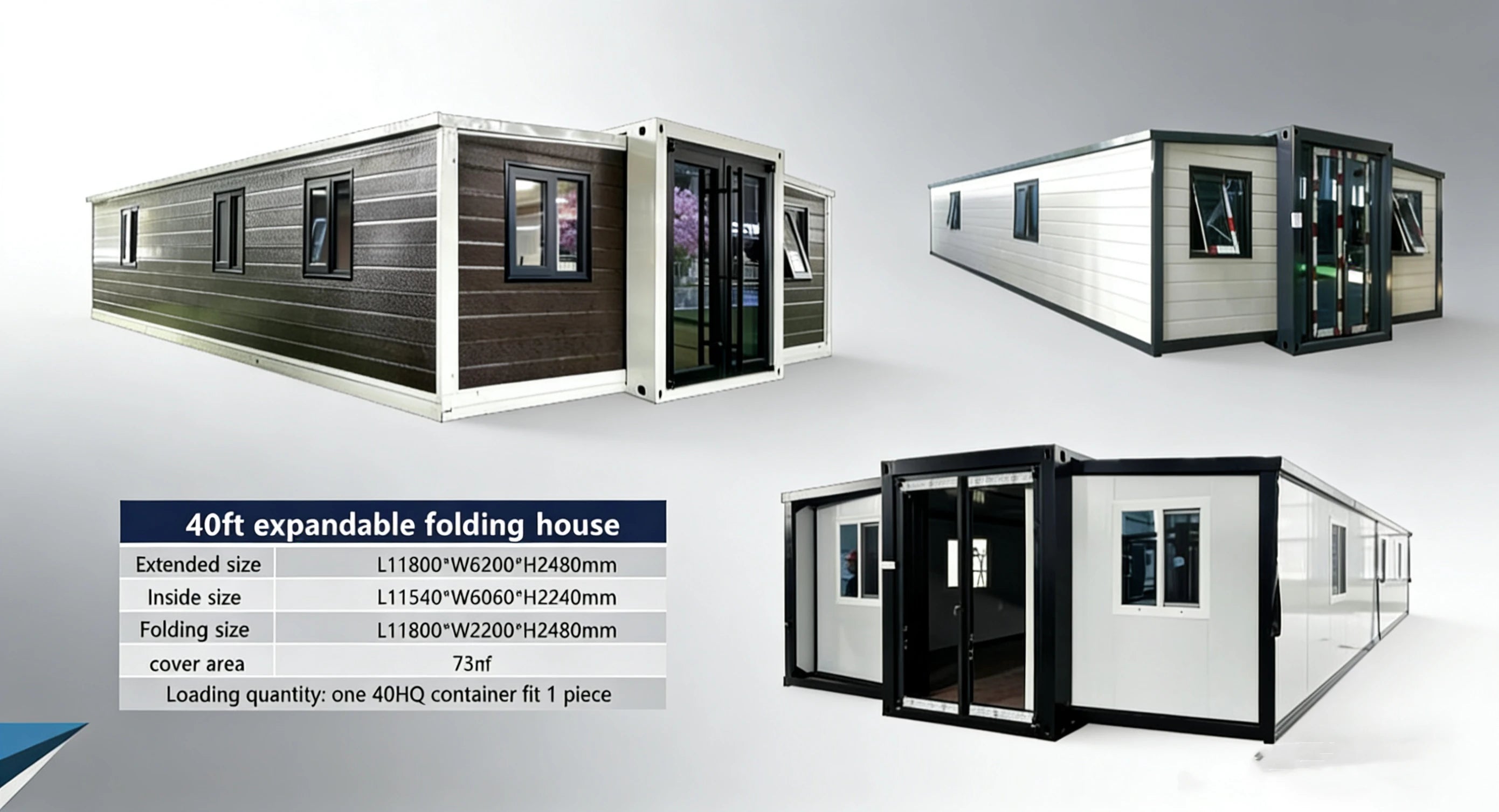 Customized Folding House 3-Bedroom Prefabricated House Compliant with Australian Standards Mobile Luxury Container House