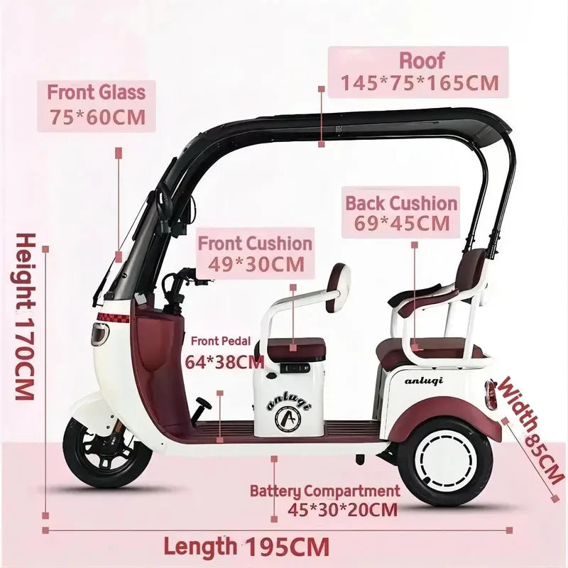 cargo electric tricycle  tricycles for adults 3 wheel motorcycle   800W