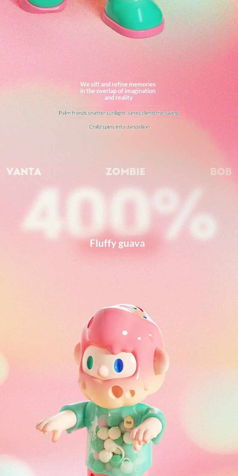 In Stock Farmer Bob Vanta Zombie Bob 400% Anime Figure Kawaii Trendy Juguetes Valentine Day Birthday Gifts Collection Model Toys