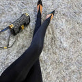 Korean Fashion Winter Black High Waisted Skinny Y2K Women Pants Sexy Glitter Casual Club 2025 Leggings Pants Long