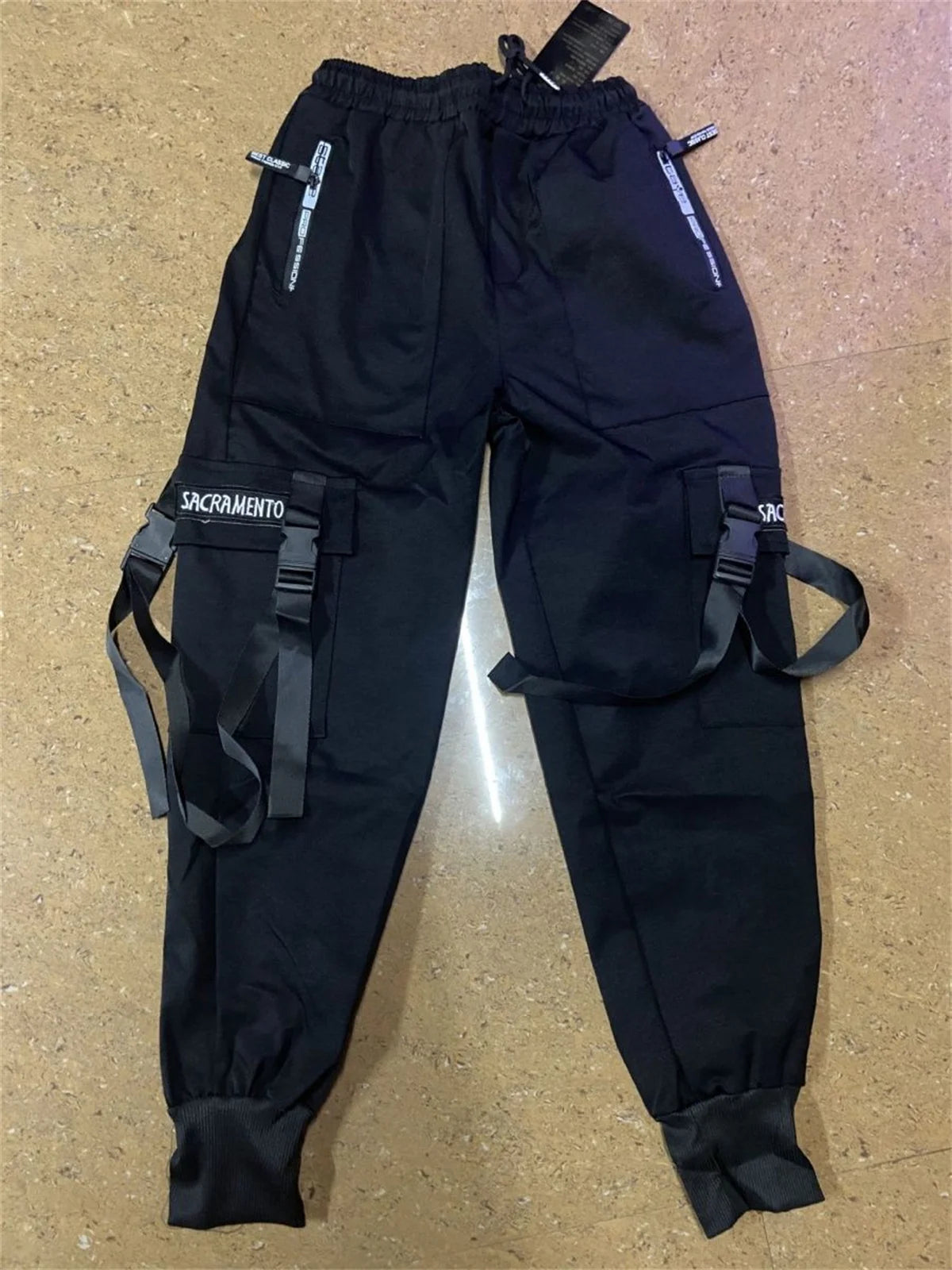 Techwear Cargo Pants Men Y2k Clothes Gothic Punk Harajuku Anime Streetwear Joggers Men's Pants Military Casual Harem Pants