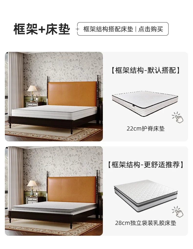 Design Full Size Bed Frame Wood Storage Space House Bedroom Bed Bases Frames Luxury Platform Cama De Casal Home Furniture
