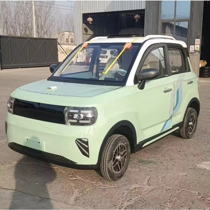 SXLL Fashion electric vehicle, pure electric power vehicle, intelligent four-wheel four-door four-seat car