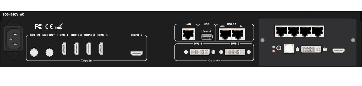 VDWALL LVP615 LVP615S/D/U LVP615N/S 2K led Video Processor for LED Display