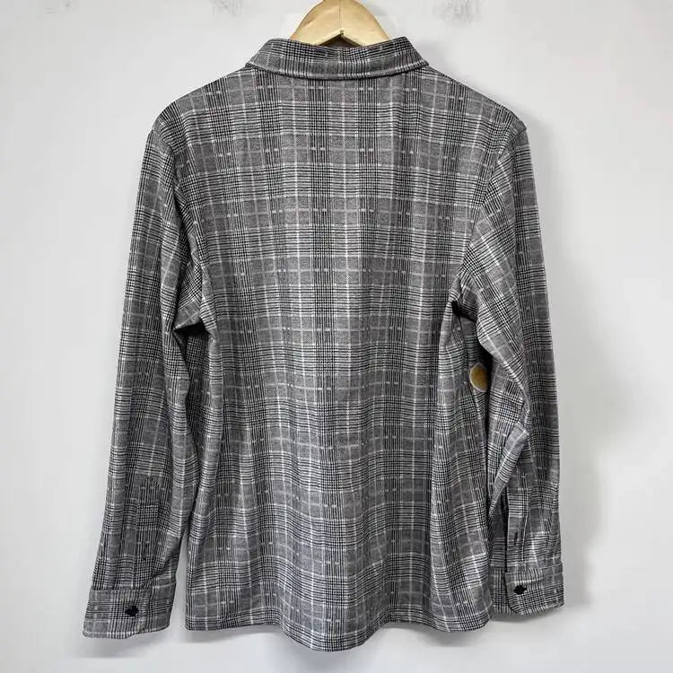 PFHQ Fashion Men's Shirt Cartoon Towel Embroidered Decoration Plaid Design Loose Personality Versatile Male Shirt Tide 21P2205