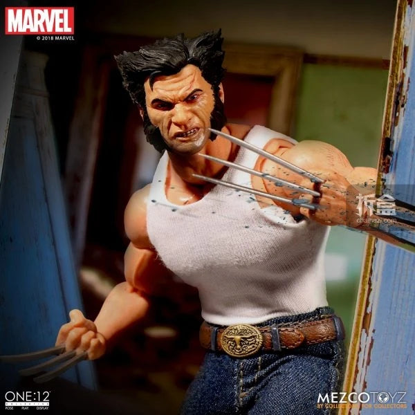 MEZCOTOYZ Genuine Superhero One 12 Series Wolverine Deadpool Logan Punisher Blade Daredevil Action Figures Model Toys Gifts