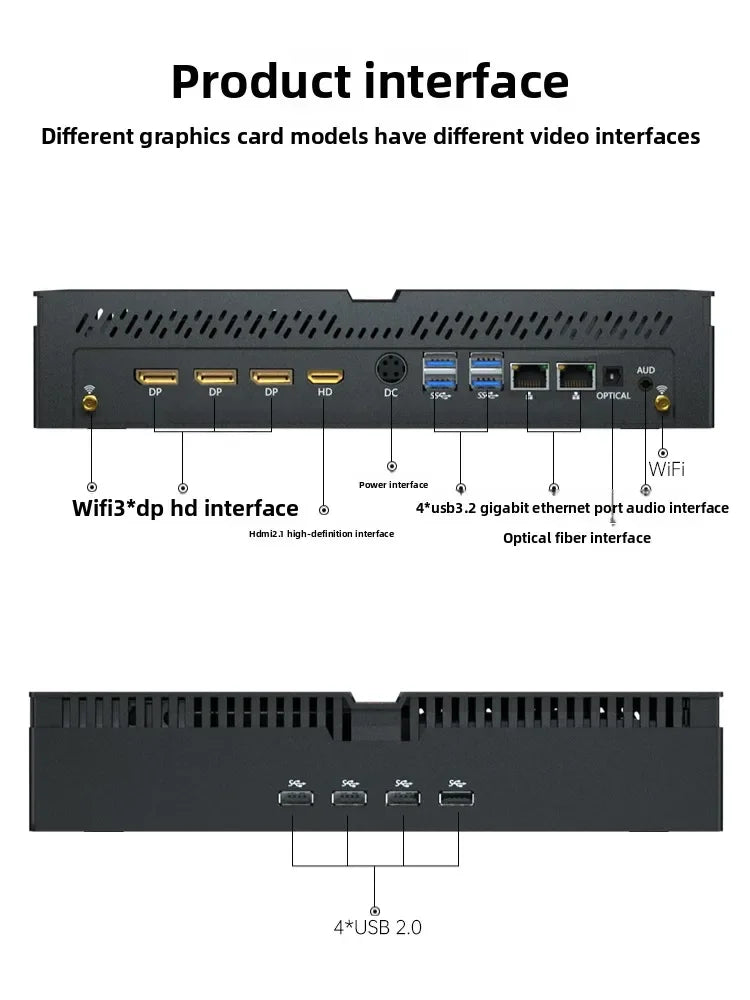 14th Generation I9-14900F Single Display RTX4070 Mini Host Desktop Assembly Game Computer Small Micro Small Host Design
