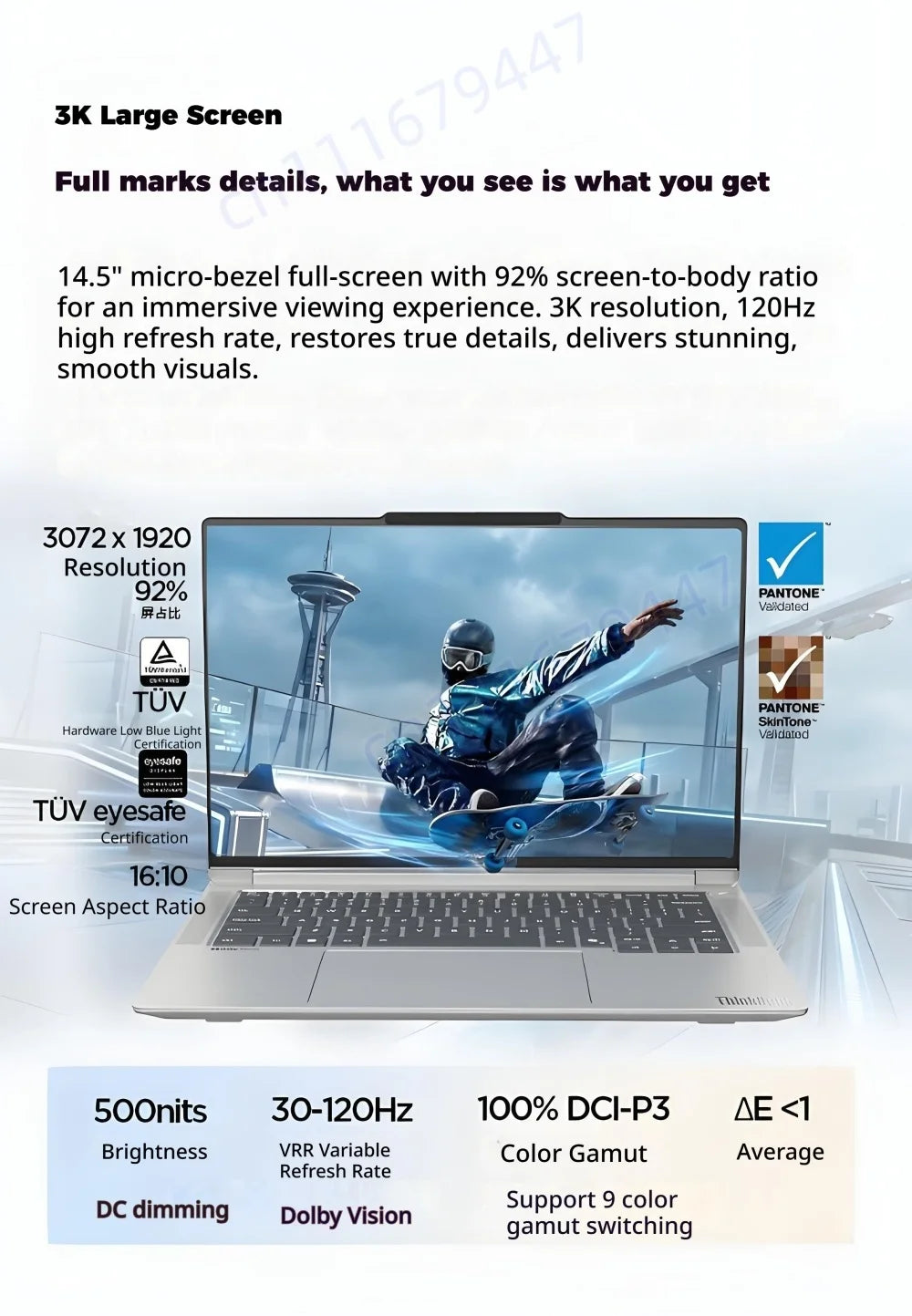 LENOVO ThinkBook 14+ 2026 Intel Core Ultra X7 358H  32GB LPCAMM2 1TB Intel Arc B390 14.5-inch 3K IPS Screen Win11Pro Notebook PC