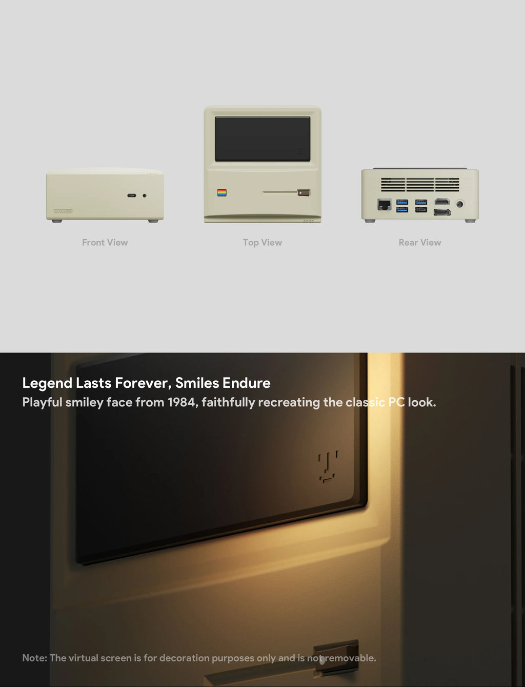 AYANEO AM01 Retro Mini PC AMD Ryzen 7 5800U 32G DDR4 512G/1T SSD NVMe SATA WIFI6 BT5.2 M.2 2230 Windows 11 Gaming Home Office