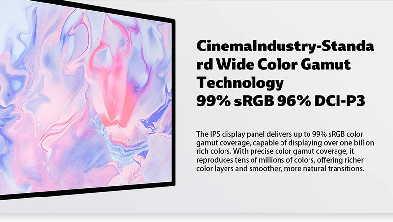 Kuycon P27G Desktop Monitor 27-inch Aluminum Alloy HDMI Adaptive 4K Computer Display With 99%sRGB VESA Adaptable LED LCD Screen