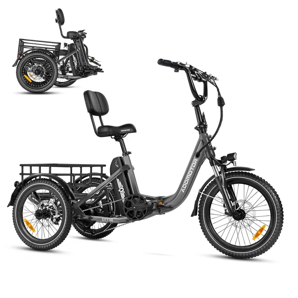 -310 Folding 3Wheel E-bike Electric Trike 750W 20Ah 90MI Adult
