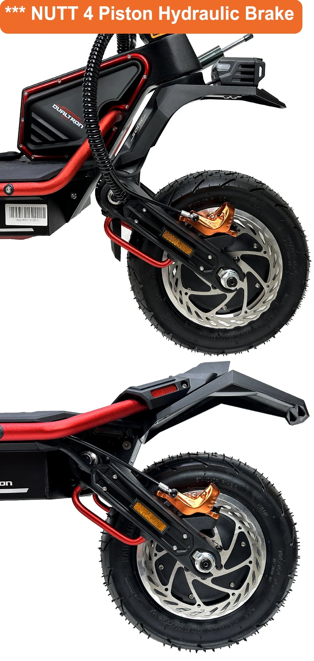 Dualtron Sonic Alien 72V 40Ah EVA Display with Anti-theft Control Dual Motor 2500W*2 Top Speed 100km/h with GPS Function Scooter