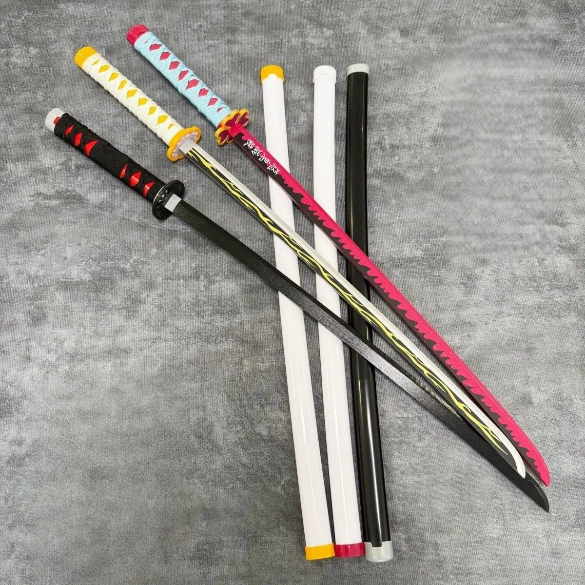 40inch Bamboo Katana Anime Cosplay Costume Prop Large Safe Ninja Knife Blade Real Size Japanese Original Samurai Sword Toy Gift