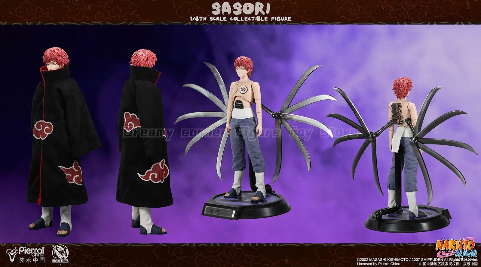 【In Stock】RocketToys ROC-010 NARUTO Sasori 1/6 Action Figure