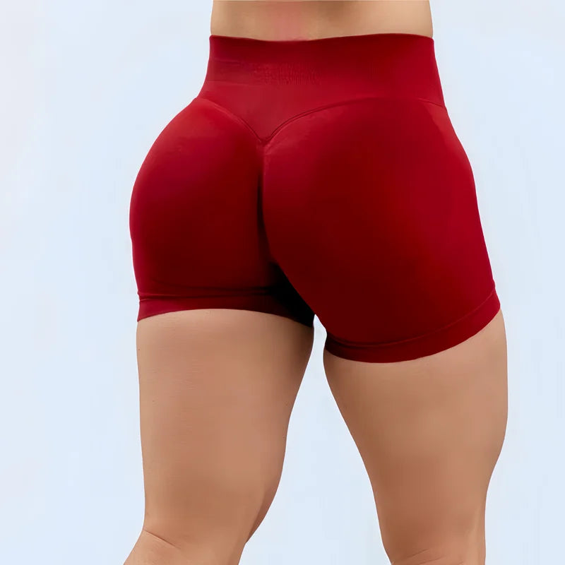 HISTELLO Impact Shorts 4.5" Women Fitness Sports Biker Shorts Low Waist Gym Short Workout Scrunch Butt Yoga Seamless Leggings