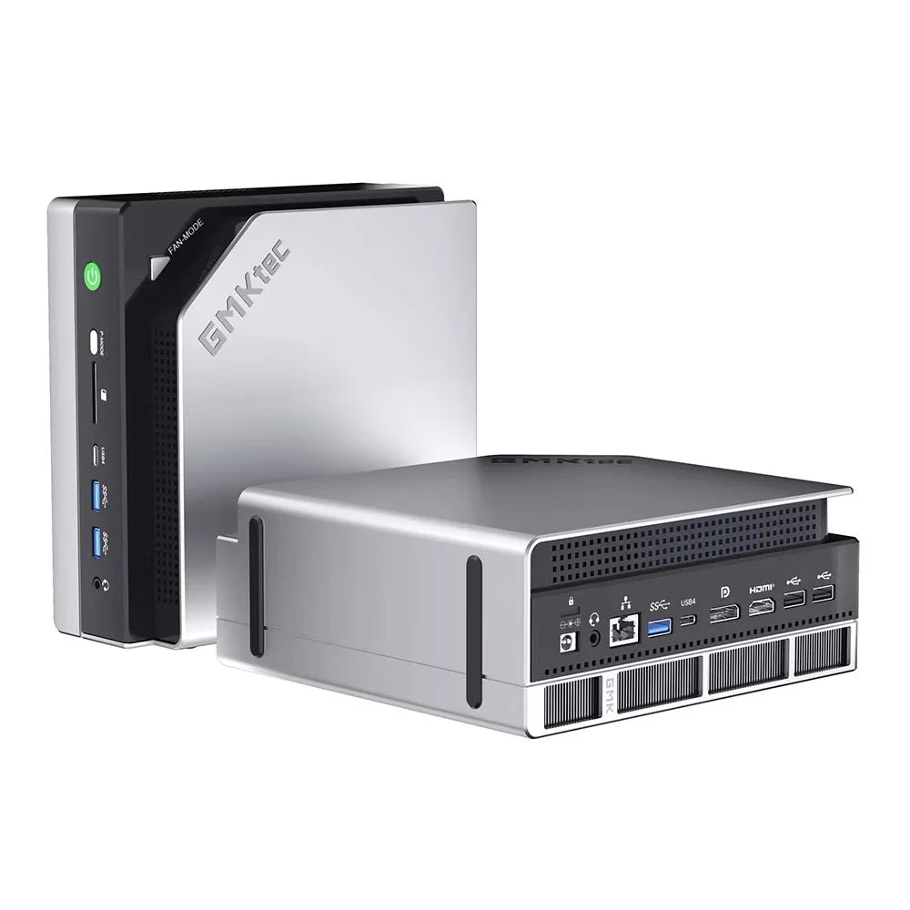 GMKtec MINI PC EVO-X2 Windows11 Pro DDR5 8000MHz PCle 4.0 M.2 2280 SSD 2.5G LAN HDMI2.0 USB4.0*2 WIFI7 BT5.4 Desk Gamer Computer