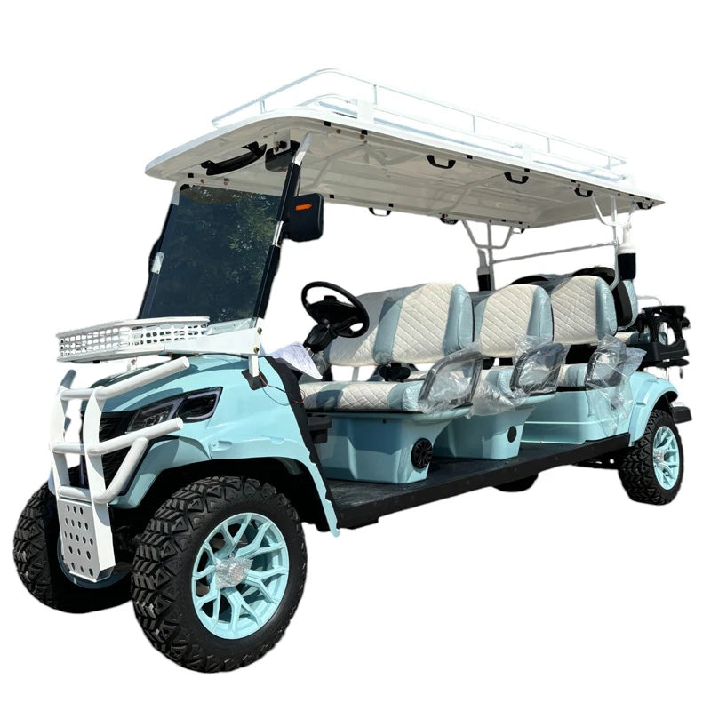 Golf Cart Long Range Lithium Battery Electric 60/72v Travel Electric Cart Club Car Golf Carts  For Sale