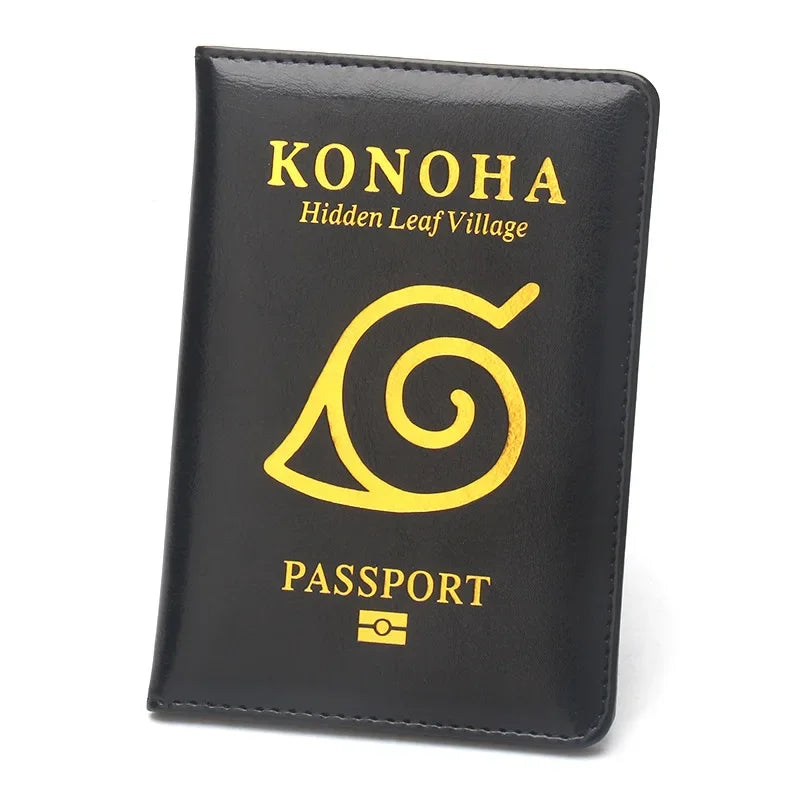 Japanese anime Naruto Konohagakure Anime peripherals Passport Holder Small gift anime merchandise