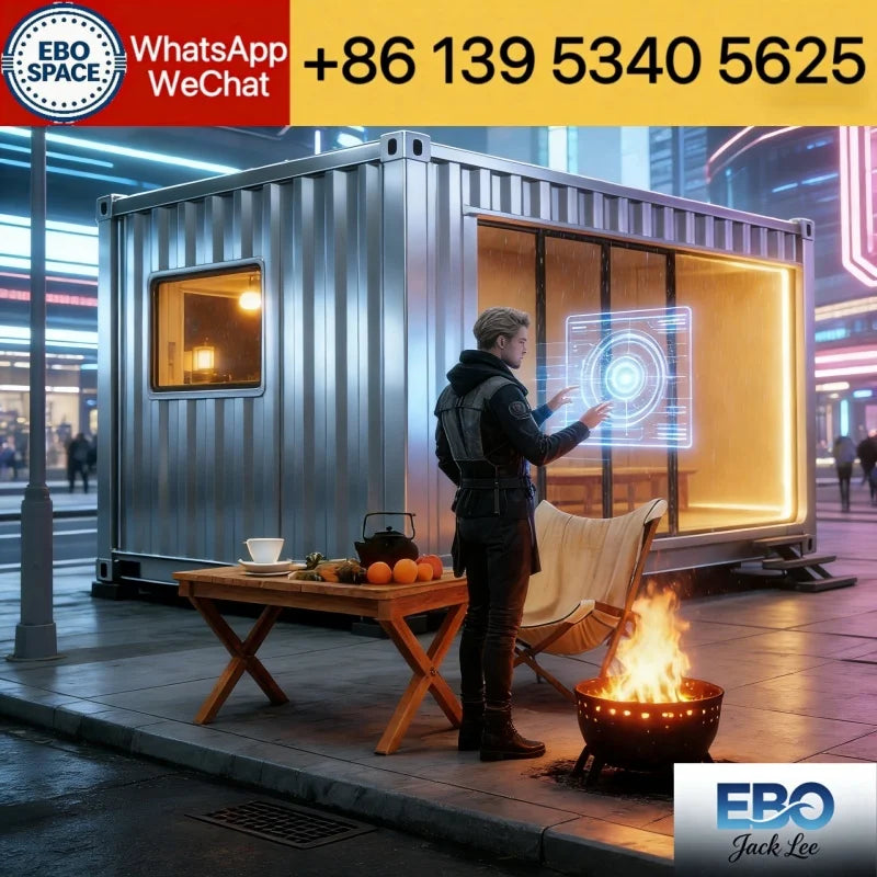 Factory Direct Foldable House 20ft 30ft 40ft Prefab Modular Villa 2-3 Bedroom with Kitchen Bathroom Outdoor Expandable Container
