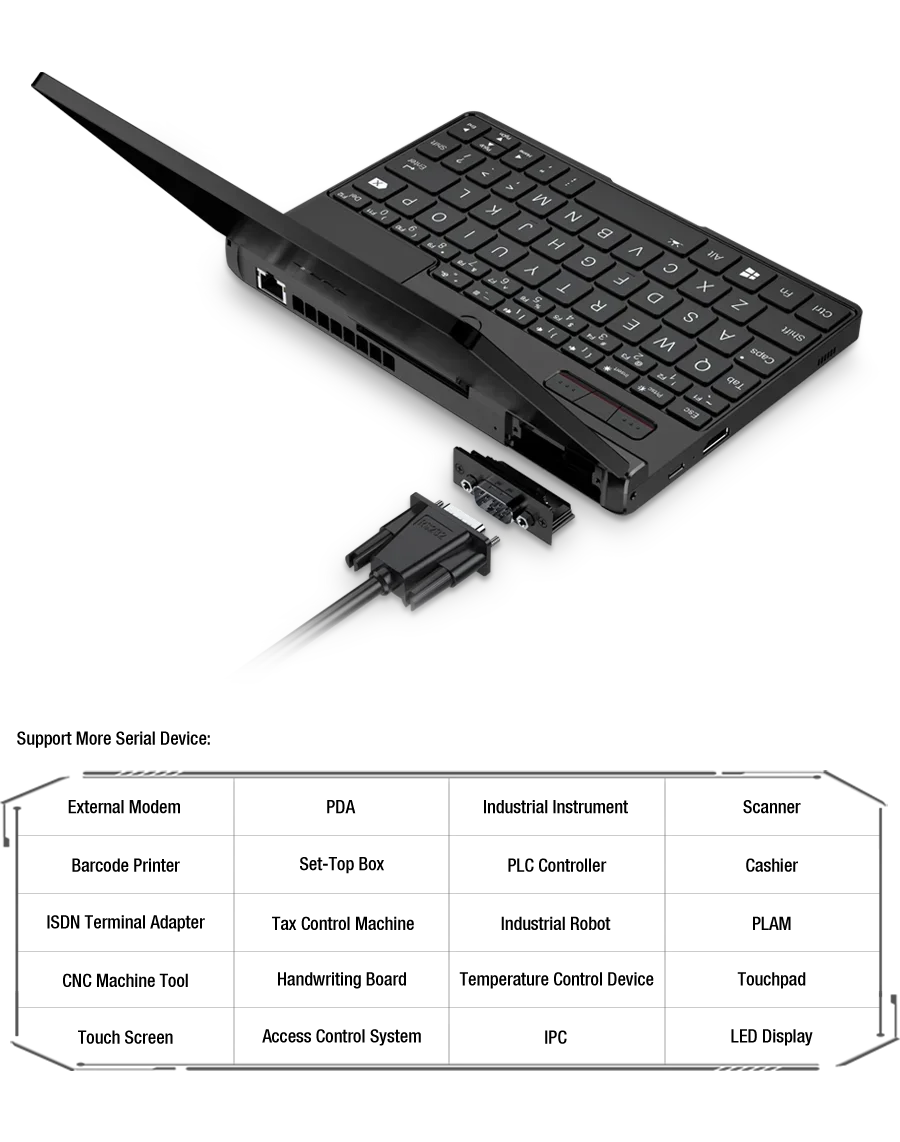 Popular High-end Modular Handheld Computer,GPD Pocket 3 Mini Notebook, 8 Inch Intel Gold 7505, 16GB 512GB SSD,