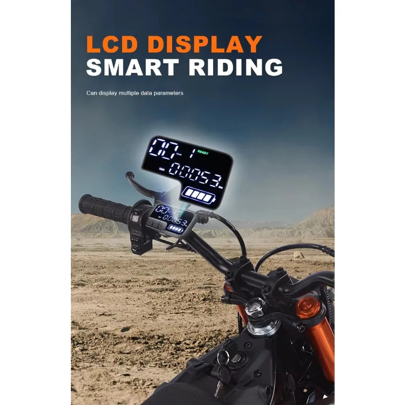 SXLL Electric 3000W 48V 21AH Battery Mountain Bike 14 '/12' Fat Tire Hydraulic Brakes Off-Road Motorcycle Brushless Motor 61-80