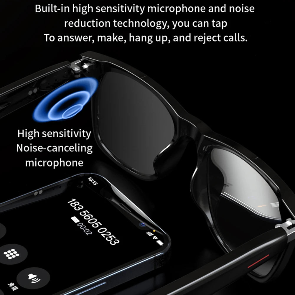 4-in-1 4K Smart AI Glasses 800W pixel AI Shooting Camera HD Photo Video Voice Call Translation Waterproof Bluetooth AI Glasses