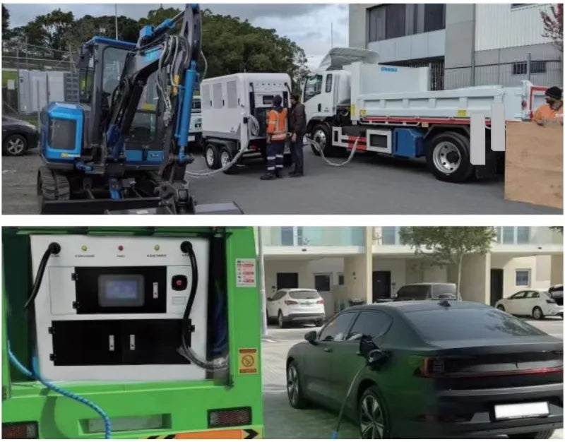 Customized Movable Battery Energy Storage Portable EV Charger with DC Output for Road Rescue Applications