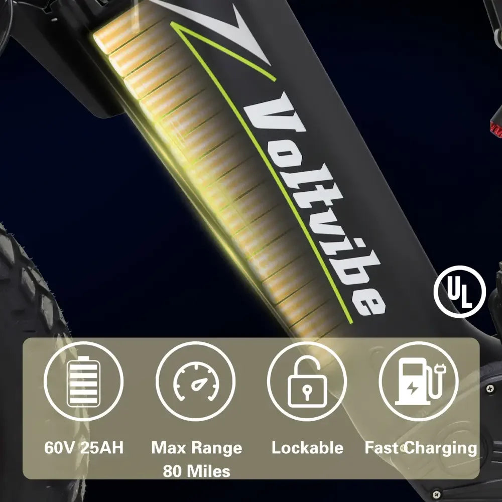 BAOLUJIE M2 Electric Bike Adults Mountain Bike 60V 25AH 20" Tires Ebike 2000W High-speed Motor Max Speed 45MPH【1 Year Warranty】