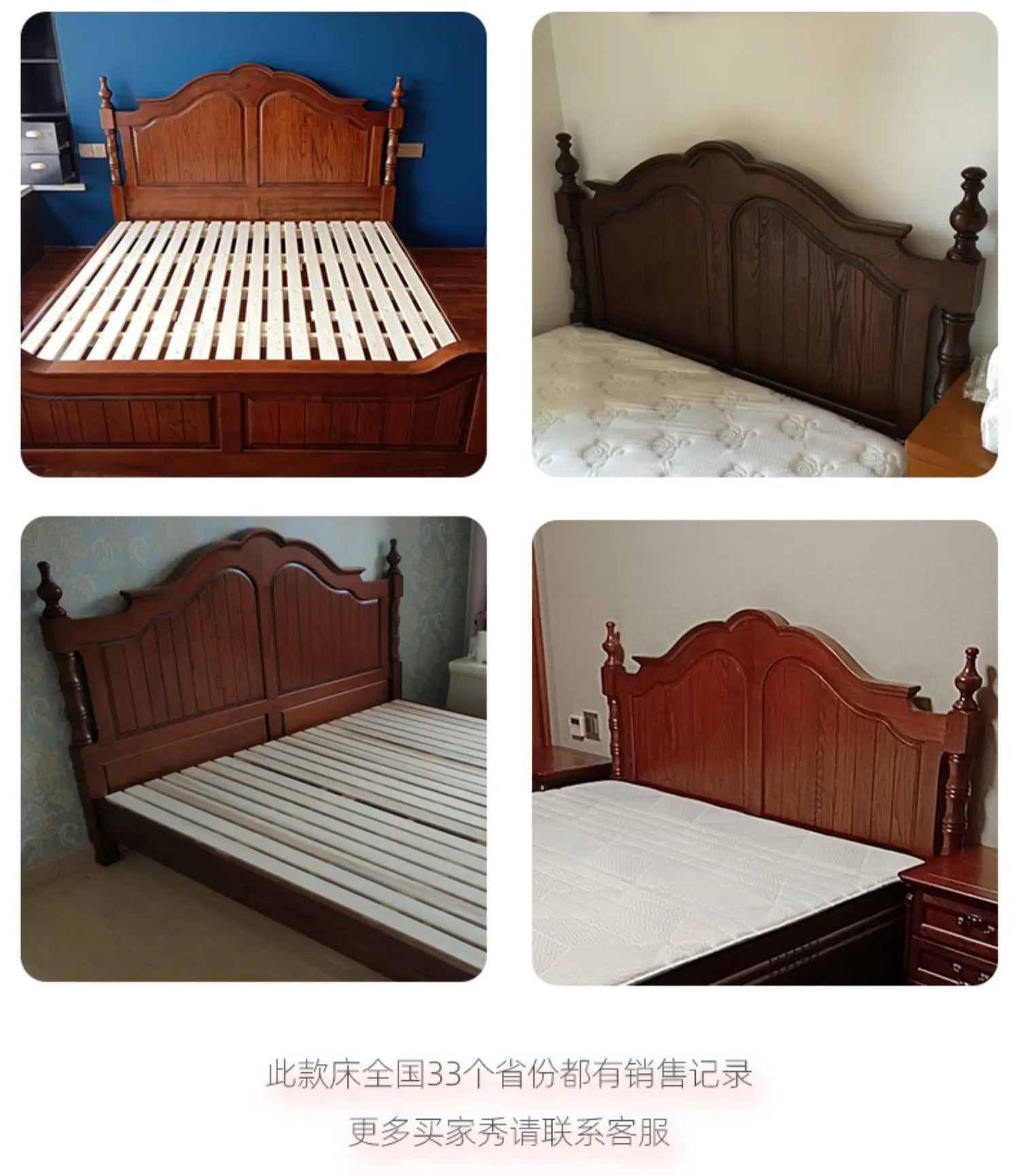 Modern Design Twin Bed Frame Wooden Soft Sale Full Size Bedroom Bed Frame Double Headboards Camas De Dormitorio Home Furniture