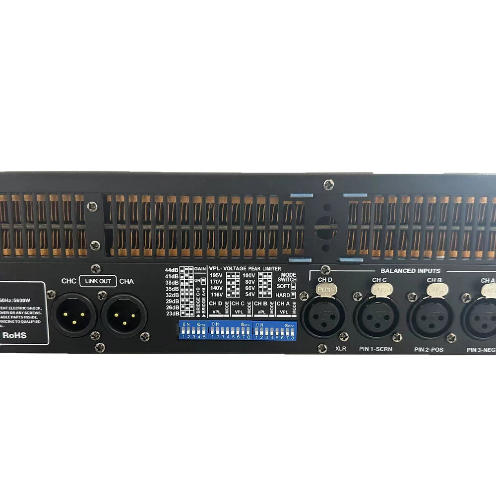 FP20000Q 4x7000W Professional Power Amplifier 4 Channels Audio DJ Subwoofer Preamplifier Class TD Line Array Speaker Amplifier
